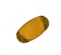 Reflectores para bicicleta, paquete de 4 reflectores de radios de alta visibilidad para conducción nocturna, luces de seguridad de rueda de plástico, 7 x 3,5 cm (amarillo)