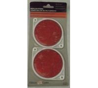 Reflectores rojos de 3 pulgadas, paquete de 2