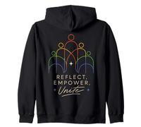 Reflejar Empoderar Unite Unidad Diversidad Empoderamiento Sudadera con Capucha