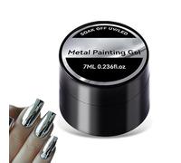 Reflejo de gel de esmalte de uñas, gel de uñas 3D | Esmalte de de pintado plateado 7 ml-manicure accesorios, esmalte de 7 ml de esmalte de de metal plateado | de esmalte de uña