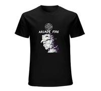 Reflektor Arcade Fire T-Shirt Graphic tee Printed Top Mens Black Shirt XXL