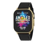 Reflex Active AMOLED Serie 29 - Reloj inteligente con pantalla táctil de 5 cm, pulsómetro, oxígeno en sangre, IP68, seguimiento de fitness, correa negra para iOS y Android