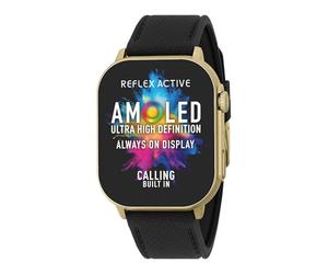 Reflex Active AMOLED Serie 29 - Reloj inteligente con pantalla táctil de 5 cm, pulsómetro, oxígeno en sangre, IP68, seguimiento de fitness, correa negra para iOS y Android