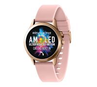 Reflex Active Amoled Series 31 - Reloj inteligente de llamadas para mujer con Bluetooth, 1.19 pulgadas, rastreador de fitness, oxígeno en sangre, monitoreo de frecuencia cardíaca y correa de silicona