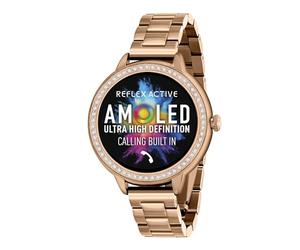 Reflex Active Reloj inteligente Amoled Series 41 para mujer con modos deportivos, frecuencia cardíaca, hacer y contestar llamadas, reproductor de música, GPS, contador de pasos, seguimiento de ciclo y