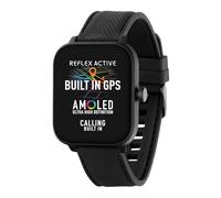 Reflex Active Reloj inteligente Amoled Series 44 para hombres y mujeres con GPS integrado, IP68 impermeable, modos deportivos, contador de pasos, monitor de sueño, pantalla de doble hora y correa de