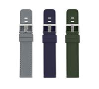 Reflex Active Reloj inteligente intercambiable de 20 mm, juego de correa verde, negra y gris, talla única