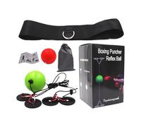 Reflex Ball - Diadema ajustable para ejercicios de boxeo, bolas de reflejo sin taladrar con diadema, mejora la coordinación ojo-mano, velocidad de perforación, lucha contra la reacción