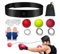 Reflex Ball Headband Set - Interactive Ball Set For Speed Practice with Elastic Headband, Boxing Training Reflex Ball, Reaction Response Trainer Equipment For Beginners and Professional Boxers