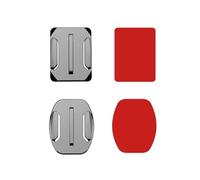 Reflex Camera Clips adhesivos de hebilla de montaje plano y curvo, montaje seguro para casco y superficie, compatible con cámaras de acción GoPro, DJI, Insta360 y más