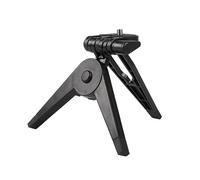 REFLEX CAMERA Mini trípode plegable portátil con adaptador de montaje de tornillo de 1/4 pulgadas, soporte estabilizador de plástico ABS para iPhone, Android y cámara de acción, compacto y ligero para