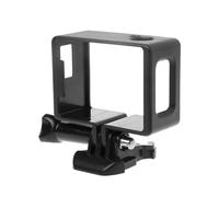 REFLEX CAMERA Soporte de marco de carcasa para SJCAM SJ4000 | Soporte de jaula protectora con base y tornillo | Soporte ligero de ABS para cámara deportiva de acción | Fácil acceso y ajuste seguro