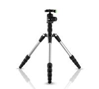 Reflex Camera TLS-TP431 - Trípode de viaje compacto de aluminio con cabezal de bola panorámico para cámaras réflex digitales