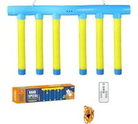 Reflex Challenge Game, Hand Eye Coordination, Reaction Training, 3 Adjustable Speeds, Upgrade Remote Control, Falling Sticks Catching Game for Kids Adults (Yellow)