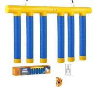 Reflex Challenge Game, Hand Eye Coordination, Reaction Training, 3 Adjustable Speeds, Upgrade Remote Control, Falling Sticks Catching Game for Kids Adults (Blue)