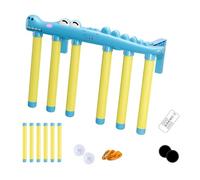 Reflex Drop Sticks Challenge Game, juego de palos de captura de cocodrilos, desafío de velocidad manual para coordinación ojo-mano, entrenamiento de agilidad, música de control remoto, entrenamiento