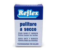 Reflex Goma Limpiadora para Ante y Nobuk - Limpieza en Seco Quitamanchas | Zapatos, bolsos y cazadoras de ante, nobuk y piel vuelta. Se frota en seco y se cepilla: ni agua ni espera. Made in Italy