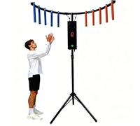Reflex Stick Game 10 Sticks Hand Eye Coordination Booster Ajustable Altura Arcade Challenge Led Lights MP3 Sound Family Party Desarrollo de habilidades Formación Fun Interactive Reaction Speed Test Ve