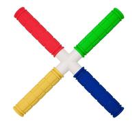 Reflex Trainer Stick, Four-Head Agility Training Tool, HandEye Coordination Exercise Equipment, Reaction Exercise Stick 11.81x11.81x1.16 Inch for Athletes All Ages