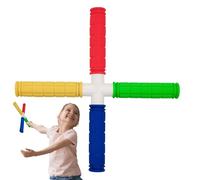 Reflex Trainer Stick - Four-Head Reaction Training Tool with Coordination Practice, Improve Speed for Agility Performance, Sports Fitness Equipment Athletes Kids Adults, Lightweight Ergonomic Grip