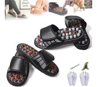 Reflexa Acupressure Sandals, DreamhardReflexology Slipper, Plantar Fasciitis House Slippers, Acupuncture slippers, Improve Circulation for Relieve Stress(4.5-9 Size) (2PCS)