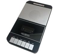 Reflexion CCR8018 - Grabador de casete retro con grabación USB MP3, portátil, con micrófono, altavoz, entrada auxiliar, salida de auriculares, funcionamiento con red y batería, grabación de un toque y