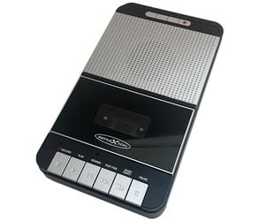 Reflexion CCR8018 - Grabador de casete retro con grabación USB MP3, portátil, con micrófono, altavoz, entrada auxiliar, salida de auriculares, funcionamiento con red y batería, grabación de un toque y