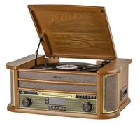 Reflexion HIF2002DAB - Equipo de Alta fidelidad Retro con Tocadiscos, Radio Dab+, Reproductor de CD/MP3, Reproductor de Cassette, Bluetooth 5.0, codificación USB (digitalización), Entrada Auxiliar y