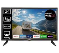REFLEXION LED24IBT Smart LED TV, LG webOSHub, 60 cm/24 pulgadas, Caravana/Autocaravana/Camping/Caravana/Barco/Camión, TV 12/230 V, Full HD, Triple Tuner, DVB-T2HD, DVB-S2, DVB-C, Bluetooth, WLAN