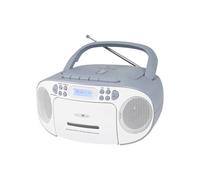 Reflexión Radio-lector CD DAB+, FM, DAB AUX, CD, Cassette, USB blanco, azul