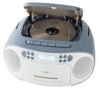 Reflexion RCR2260DAB/BL - Radio estéreo portátil para CD/MP3 (2 x 12 W máx. Potencia Musical), Conector AUX IN de 3,5 mm y Salida de Auriculares de 3,5 mm, Pantalla LCD Digital, Color Azul