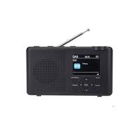 Reflexión TRA23DAB/GR Radio de mesa DAB+, DAB, FM DAB+, FM recargable antracita, gris