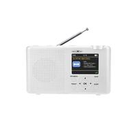 Reflexión TRA23DAB/WH Radio de mesa DAB+, DAB, FM DAB+, FM recargable blanca