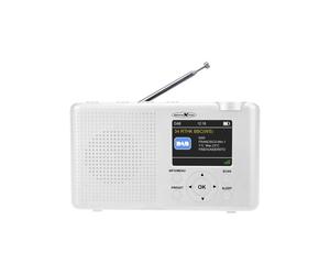 Reflexión TRA23DAB/WH Radio de mesa DAB+, DAB, FM DAB+, FM recargable blanca