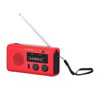 Reflexion TRA2755 SOS Radio de emergencia con manivela, solar y batería de | Radio FM y AM, batería externa 5 V/1 A, USB-C, linterna de 150 lux, alarma SOS, hasta 60 horas. Tiempo de funcionamiento