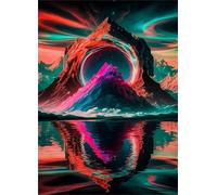 Reflexiones de la montaña de los sueños Puzle de 2000 Piezas 100x70 cm - Rompecabezas DIY Pintura, Entretenimiento Creativo Adultos Mayores de 14 años Decoración del Hogar