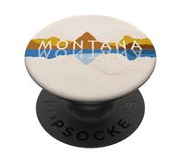 Reflexiones de Montana - Monte Grinnell Souvenir PopSockets PopGrip Adhesivo