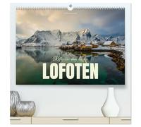 Réflexions dans les îles Lofoten (Calendrier mural 2026 DIN A2 vertical) calendrier de bureau: Voyage hivernal dans l'archipel des Lofoten