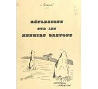 Réflexions Sur Les Menhirs Bretons (ebook)