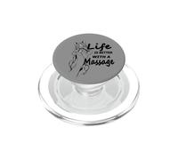 Reflexólogo Amante de los Gatos La Vida es Mejor con un Masaje PopSockets PopGrip para MagSafe