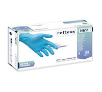 REFLEXX Guantes de nitrilo extra fuertes N69/S