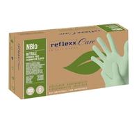 Reflexx Guantes de nitrilo NBio, respetuosos con el medio ambiente, sin polvo, gr. 3.5 (M), talla S