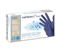Reflexx N350/L Guantes Desechables de Nitrilo Sin Aceleradores