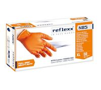 Reflexx N85 - Guantes de nitrilo con agarre completo - Ideal para trabajos pesados, XL, Reflexx N85/XL, guanti in nitrile FULL GRIP | HEAVY DUTY, 50