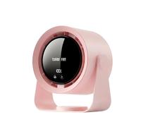 Refluxe Ventilador de escritorio, ventilador de escritorio silencioso recargable por USB con batería de 5400 mAh y pantalla LED, control de velocidad ajustable, cabezal inclinable de 90°, ventilador