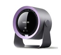 Refluxe Ventilador de Mesa, Silencioso Recargable por USB con Batería de 5400 mAh y pantalla LED, Control de Velocidad Ajustable, Inclinación Variable de 90° para Oficina/Habitación/Hogar/Cocina