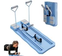 Reformador de pilates plegable, tabla de rodillo de rebote automático, equipo multiusos de gimnasio en casa para entrenamiento de cuerpo completo