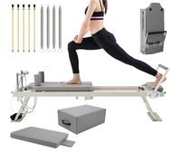 Reformer de Pilates para Gimnasio en casa, Intensidad Ajustable, diseño Multifuncional para Ejercicios efectivos y Entrenamientos de Yoga (2)