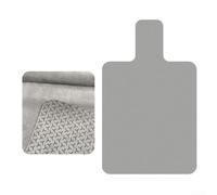 Reformer Mat Cover Sweat Absorbente Antideslizante Agarre de Silicona para Pilates Máquina 99.6x61cm Suave Plegable (Gris)