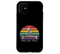 Reformer Pilates gato amante LGBT divertido animal Paws Pose Pride Carcasa para iPhone 11